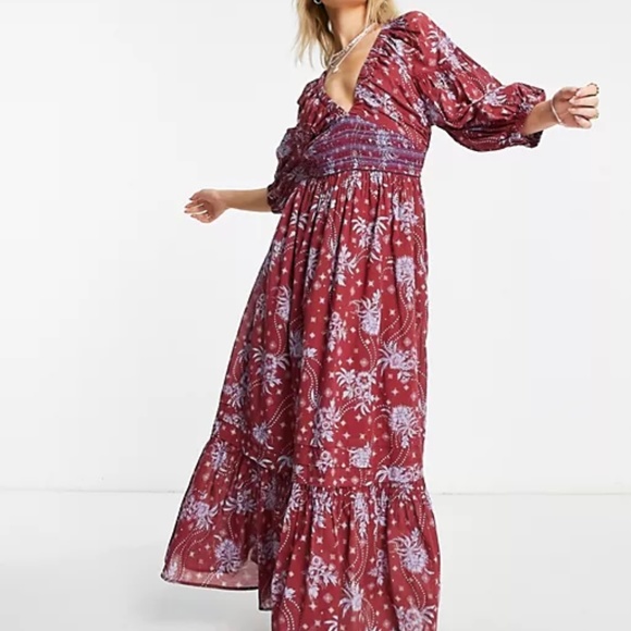 Free People Golden Hour Maxi Dress, NWT - Picture 1 of 11